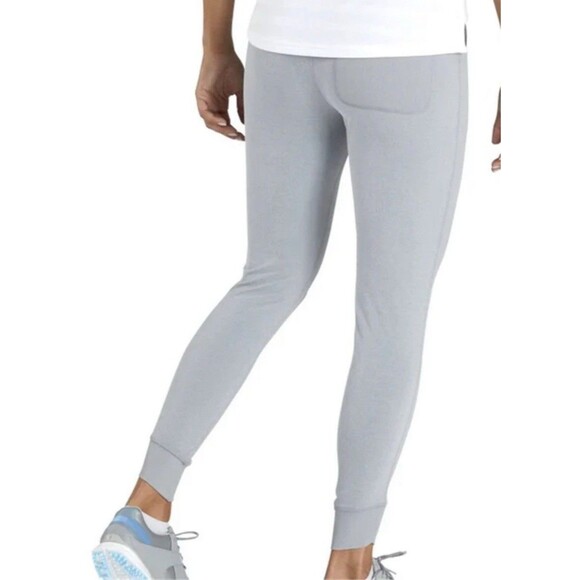 Women’s FootJoy Ankle Length Rib Block Leggings Pocket Heather Grey XS Gray - Picture 1 of 7